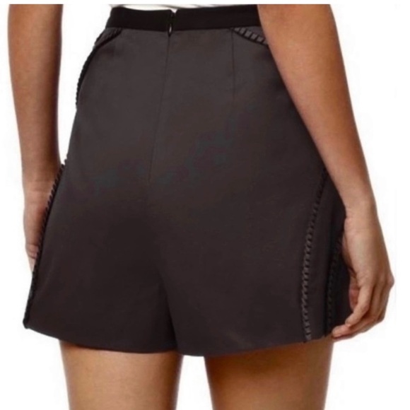 NEW REISS GREY HIGH-WAISTED SHORTS - Picture 4 of 5